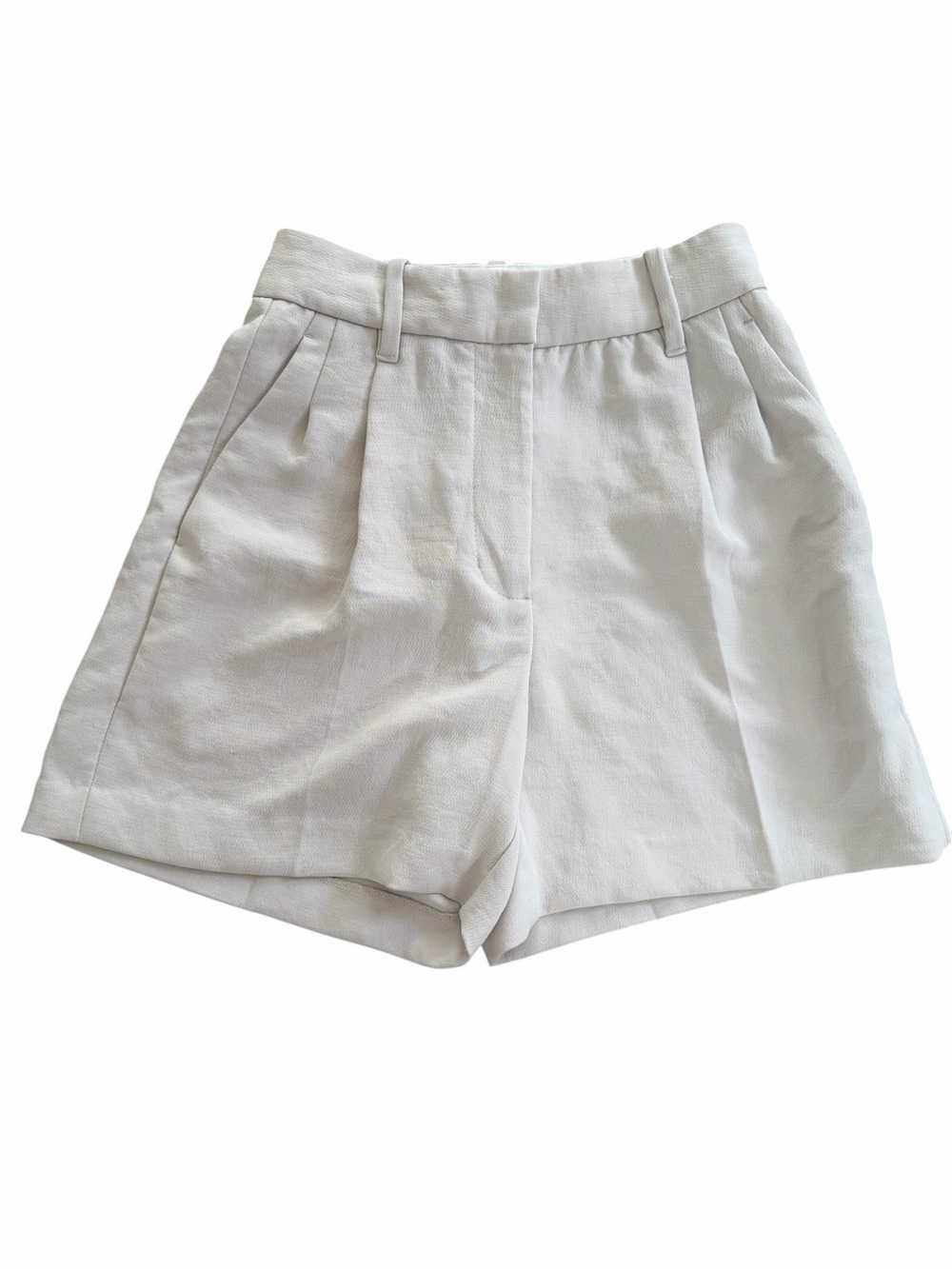 Aritzia Wilfred Effortless Shorts Size 00 Light Birch Beige Tailored Shorts